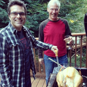 the guys took care of the bird